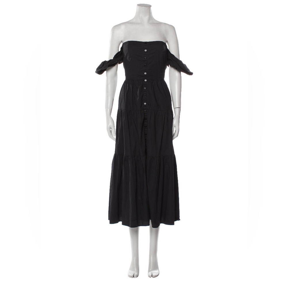 Staud Off-The-Shoulder Midi Length Dress
